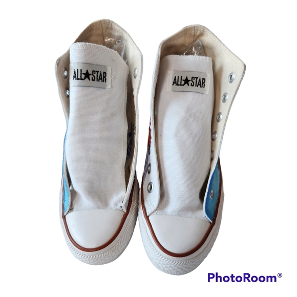 Converse All Star Chuck Taylor INSPIRED Unisex Hand-Painted Hi-Tops Women 5.5 - Picture 4 of 13